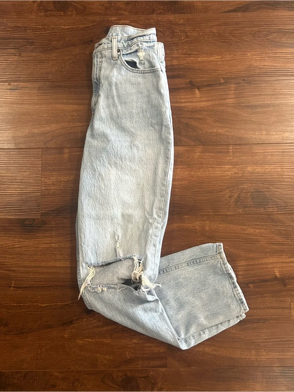 90's Straight Ultra High Rise Jeans - Curve Love - Abercrombie + Fitch - Picture 7 of 16